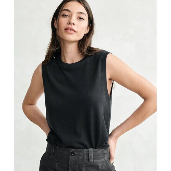 Jenni Kayne Easy Tank Womens Size L Minimalist Knit Pullover Clean Girl Shirt - Picture 3 of 11